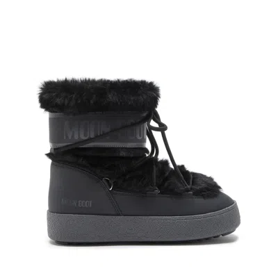 Moon Boot Unisex Ltrack Faux Shearling Boots In Black
