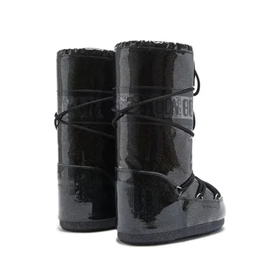 Moon Boot Icon Glittered Mid-calf Boots In Black