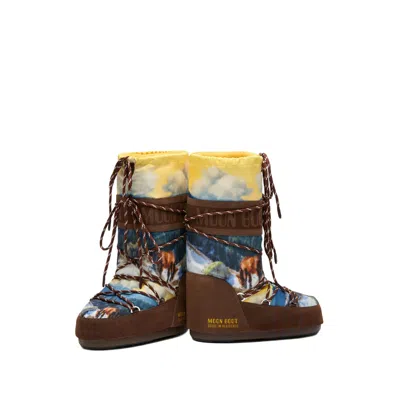 Moon Boot X Guest In Residence Shoes Brown In Multi