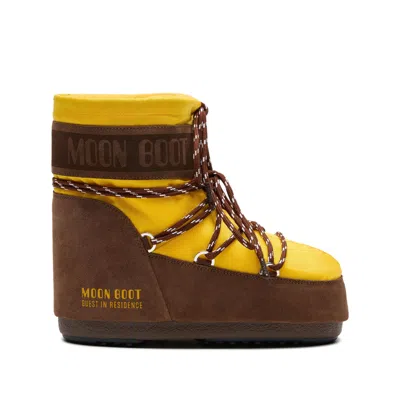 Moon Boot X Guest In Residence Shoes Brown, Yellow In Multi