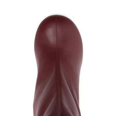 Amina Muaddi Shoes Red In Burgundy