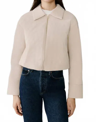 Soia & Kyo Laleh Duvet Down Cropped Jacket In Soft Teak In Neutral