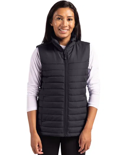 Clique Elevation Eco Full Zip Womens Puffer Vest In Black