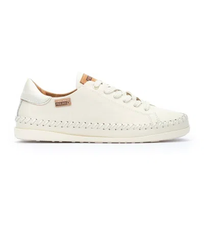 Pikolinos Soller W8b-6531 Sneakers Women's Ivory Leather Shoes Zap425 In White