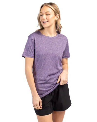 Clique Charge Active Womens Short Sleeve Tee In Purple