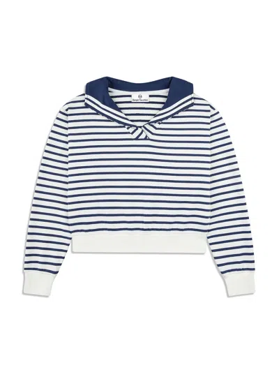 Sergio Tacchini Marina Sailor Collar Sweatshirt In Blue