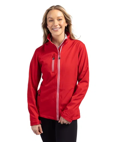 Clique Ladies' Telemark Softshell Jacket In Red