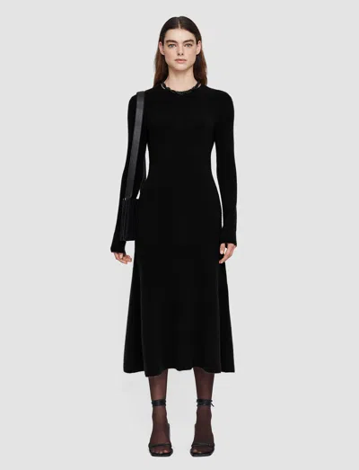 Joseph Brushed Cashmere Dress In Black