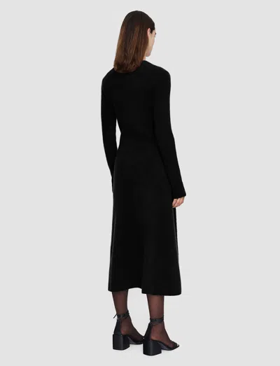 Joseph Brushed Cashmere Dress In Black