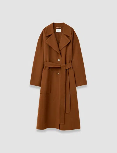 Joseph Spencer Double Face Cashmere Coat In Brown