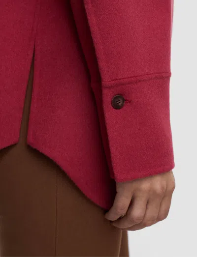 Joseph Wada Double Face Cashmere Overshirt In Red