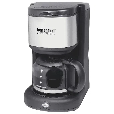 Better Chef 4-cup Stainless Steel Coffeemaker In Black