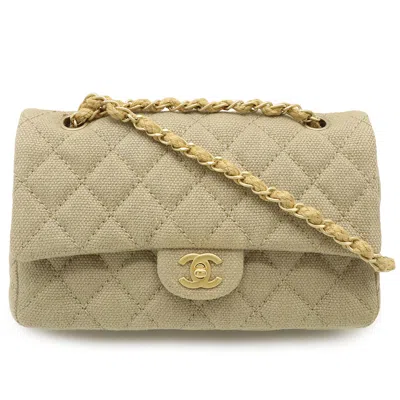 Pre-owned Chanel Matelasse Coco Mark Chain Shoulder Bag In Sand
