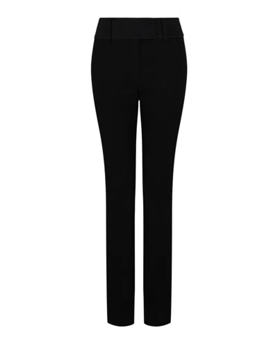 Ferragamo Silk-lined Trousers In Black