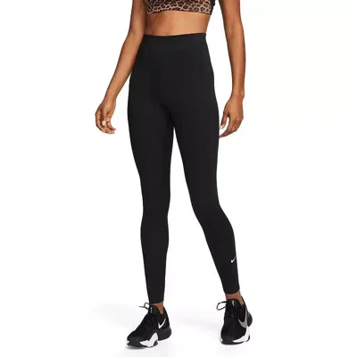Nike One Running Leggings Women's Black Stretch High Rise Pull On Fts608 In Black