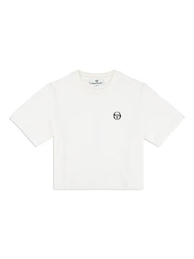 Sergio Tacchini Adele Velour T-shirt In White