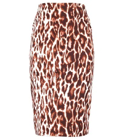 Samantha Sung Dior Leopard Chloe Skirt Long Skirt In Multi