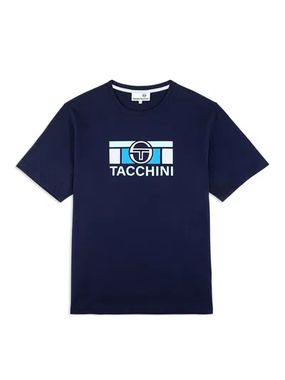 Sergio Tacchini Marca T-shirt In Blue