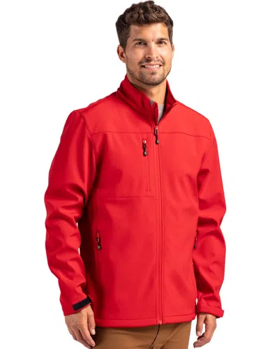 Clique Mens Water Resistant Lightweight Softshell Jacket In Red