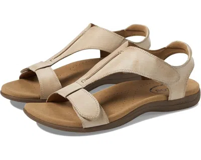 Taos Footwear The Show Sandals Womens Stone Leather Adjustable Strap Zap342 In Nude