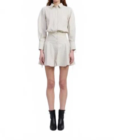 En Saison Azra Mini Dress In Ivory Navy In Animal Print