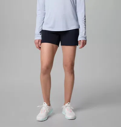 Columbia Pfg Coral Point Iii Shorts Women's Black 5" Inseam Activewear Kfc201 In Multi