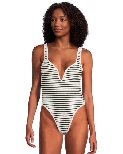 L*space Coco Classic Stripe One-piece Swimsuit In Animal Print