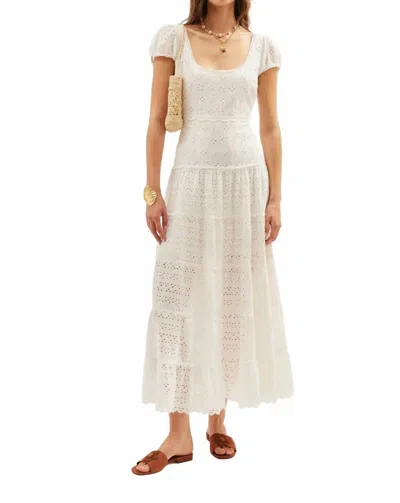 Rixo London Remi Dress In Ivory In Multi