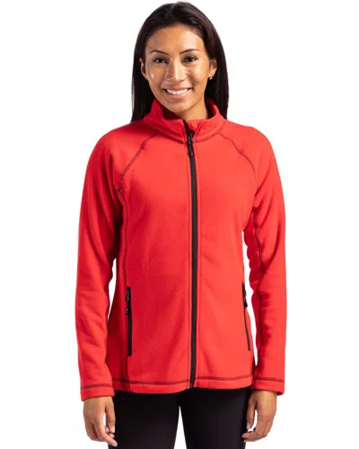Clique Powder Fleece Full Zip Womens Jacket In Red