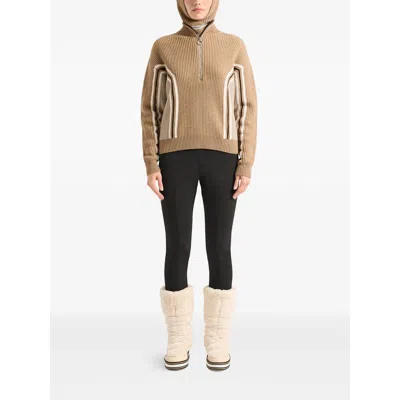 Fusalp Mirala Striped Ribbed Wool Sweater