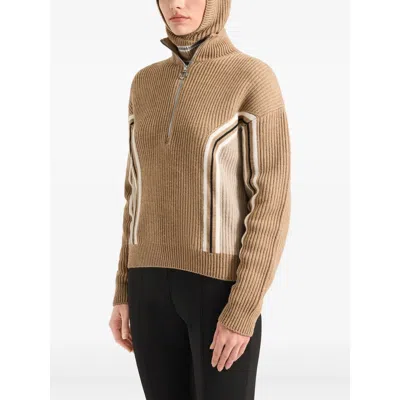 Fusalp Mirala Striped Ribbed Wool Sweater