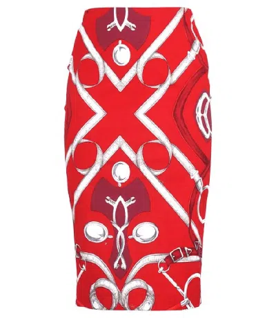 Samantha Sung Secretariat Horse Chloe Skirt Long Skirt In Red