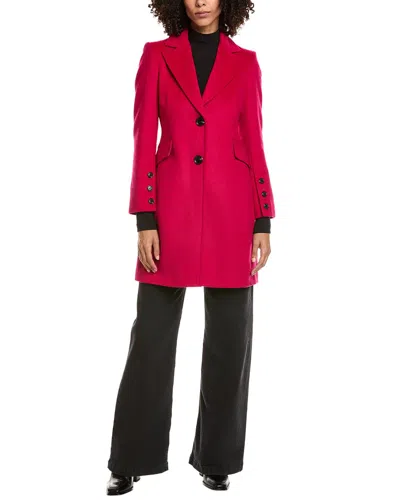 Sam Edelman Walker Wool-blend Coat In Pink