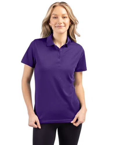 Clique Spin Eco Performance Pique Womens Polo In Purple
