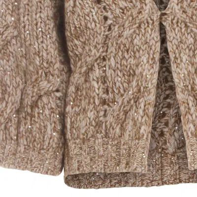Brunello Cucinelli Sweaters Madreperla/marrone+camel In Brown