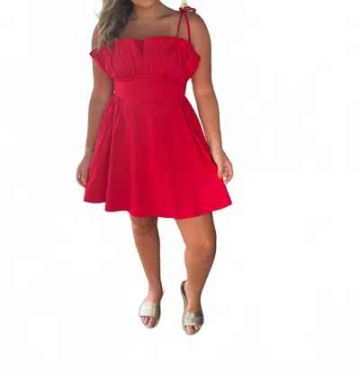 Tcec Here For A Good Time Dress In Red In Red