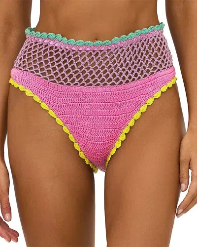 Beach Riot Brinley Bikini Bottom In Pink