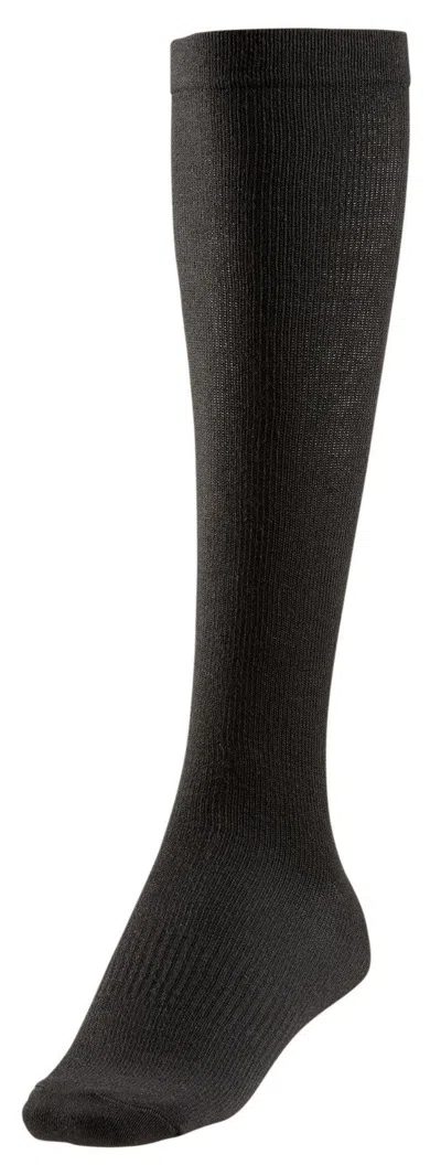 Dsg Compression Unisex Black Running Over The Calf Socks 2-pack Srt663 In Black