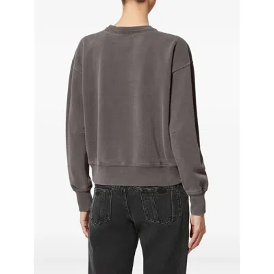 Isabel Marant Étoile Moby Logo Sweatshirt In Gray