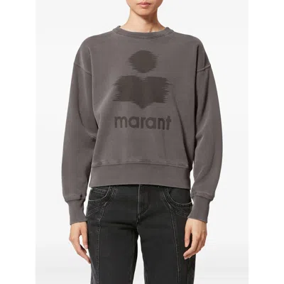 Isabel Marant Étoile Moby Logo Sweatshirt In Gray