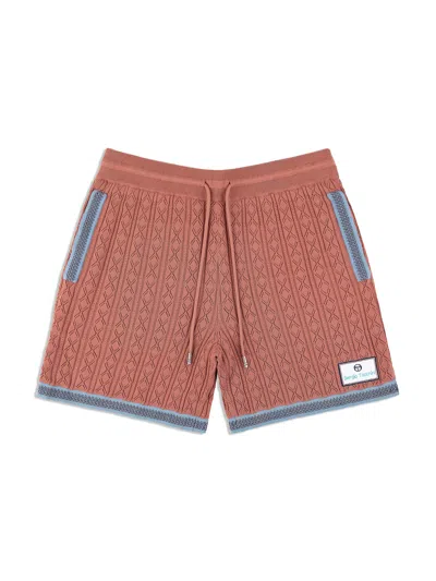 Sergio Tacchini Aldo Pointelle Short In Brown