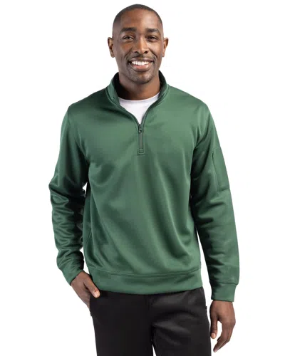 Clique Men's Lift Performance Quarter Zip Jacket In Green