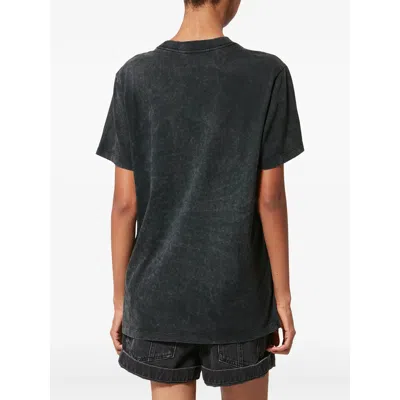 Isabel Marant Étoile Zoeline Printed Cotton Jersey T-shirt In Black