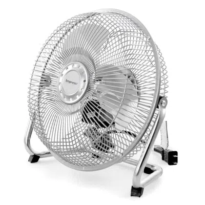 Impress All-metal 9" High Velocity Floor Fan In Silver