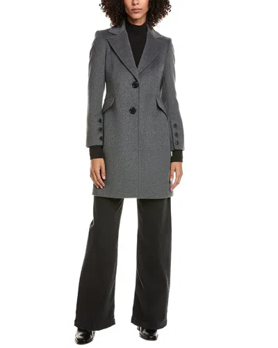 Sam Edelman Walker Wool-blend Coat In Gray