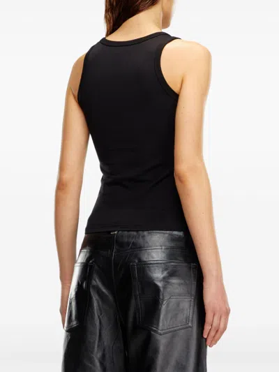 Diesel T-lynys-od Black Tank Top In Black
