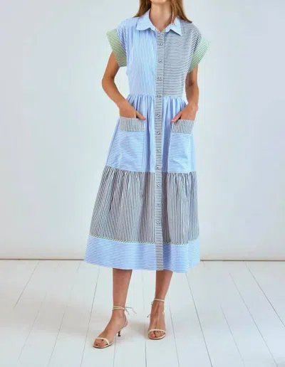 Hunter Women's Sarah Dress In Croquet Stripe In Multi