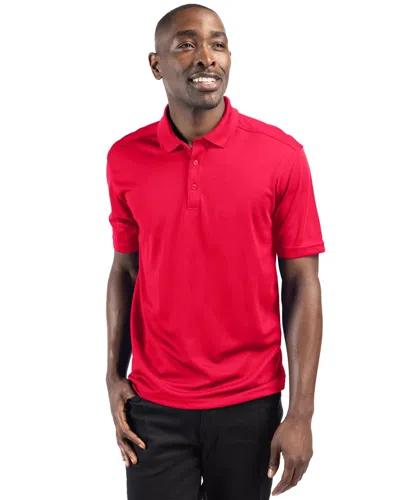 Clique Spin Eco Performance Pique Mens Polo In Red