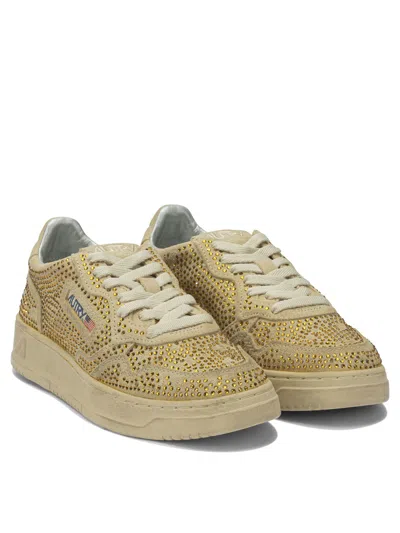 Autry Sneakers Featuring Embellished Accents And Rubber Sole In Multi