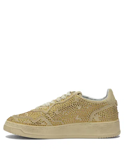 Autry Sneakers Featuring Embellished Accents And Rubber Sole In Multi